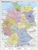 Stiefel Handkarte Deutschland politisch, Plano