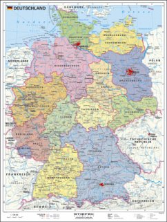 Cover Stiefel Handkarte Deutschland politisch, Plano