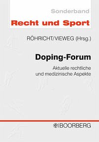 Doping-Forum - Vieweg, Klaus / Röhricht, Volker (Hgg.)