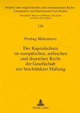 Der Kapitalschutz im europäischen, serbischen und deutschen Recht der Gesellschaft mit beschränkter Haftung
