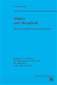 Die Metaphysik des Johannes Buridan - Krieger, Gerhard