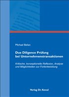 Cover Due Diligence Prüfung bei Unternehmenstransaktionen