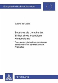 Cover Substanz als Ursache der Einheit eines lebendigen Kompositums