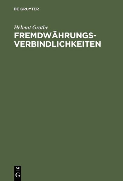 Fremdwährungsverbindlichkeiten