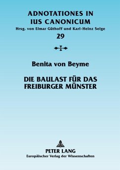 Cover Die Baulast für das Freiburger Münster