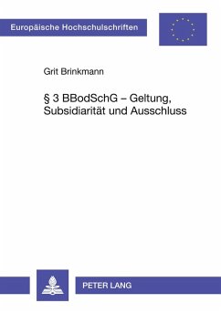 § 3 BBodSchG ¿ Geltung, Subsidiarität und Ausschluss - Brinkmann, Grit