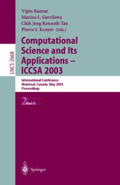 Computational Science and Its Applications - ICCSA 2003 - Kumar, Vipin / Gavrilova, Marina L. / Tan, C.J. Kenneth / L'Ecuyer, Pierre (eds.)