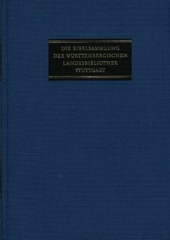 Die Bibelsammlung der Württembergischen Landesbibliothek Stuttgart / Abteilung I: Polyglotte Bibeldrucke und Drucke in den Grundsprachen. Band 4,1-3: Lateinische Bibeldrucke., 3 Teile / Die Bibelsammlung der Württembergischen Landesbibl Abteilung I: Polyglotte - Heitzmann, Christian / Santos Noya, Manuel