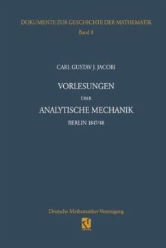 Vorlesungen über analytische Mechanik - Jacobi, Carl G. J.