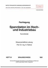 Fachtagung Spannbeton im Hoch- und Industriebau - Falkner, Horst