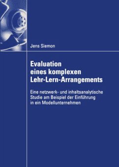 Evaluation eines komplexen Lehr-Lern-Arrangements - Siemon, Jens