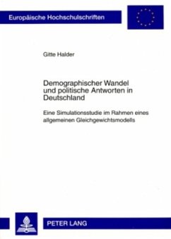 Demographischer Wandel und politische Antworten in Deutschland - Halder, Gitte