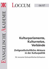 Kulturparlamente, Kulturnetze, Verbände - Drews, Albert; Richter, Reinhart