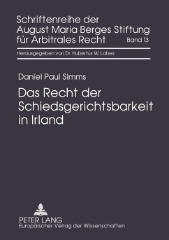 Cover Das Recht der Schiedsgerichtsbarkeit in Irland