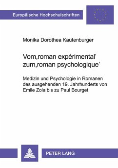 Cover Vom 'roman expérimental' zum 'roman psychologique'