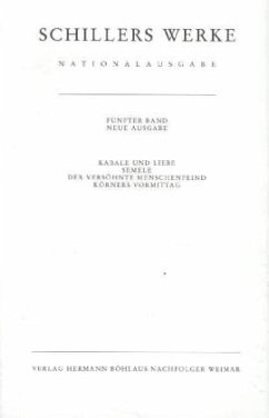 Cover Schillers Werke. Nationalausgabe / Schillers Werke, Nationalausgabe .