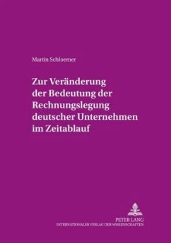 Zur Veränderung der Bedeutung der Rechnungslegung 
