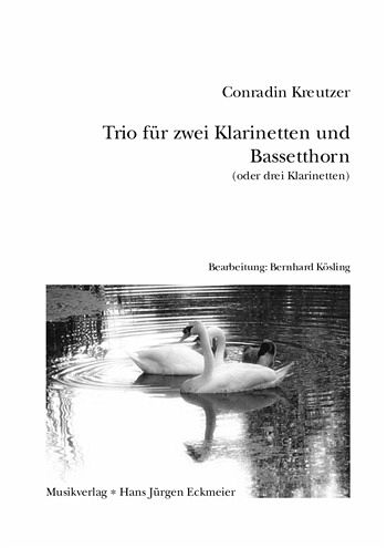 Trio für 2 Klarinette und Bassetthorn (3 Klarinetten) Partitur und Stimmen