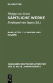 Lysander und Kaliste / Philipp von Zesen: Sämtliche Werke. Bd 4. Bd 4/Tl 1