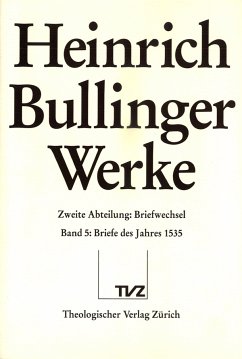Cover Heinrich Bullinger: Werke
