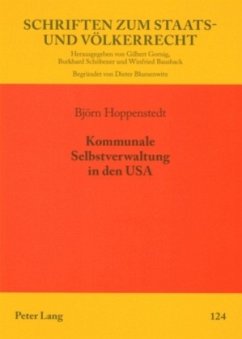 Kommunale Selbstverwaltung in den USA - Hoppenstedt, Björn