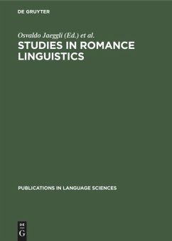 Studies in Romance Linguistics