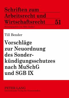 Cover Vorschläge zur Neuordnung des Sonderkündigungsschutzes nach MuSchG und SGB IX