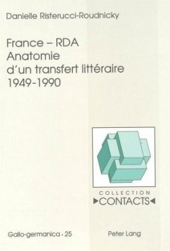 Cover France - RDA- Anatomie d'un transfert littéraire 1949-1990