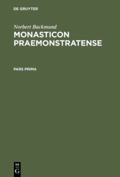 Monasticon Praemonstratense - Backmund, Norbert