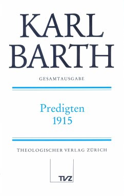 Predigten 1915 - Barth, Karl
