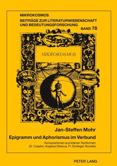 Epigramm und Aphorismus im Verbund - Mohr, Jan-Steffen