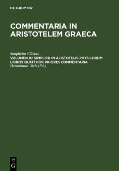 Simplicii in Aristotelis physicorum libros quattuor priores commentaria - Simplicius Cilicius