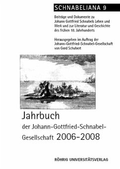 Cover Jahrbuch der Johann-Gottfried-Schnabel-Gesellschaft 2006 - 2008