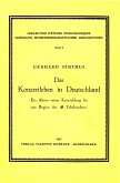 Das Konzertleben in Deutschland Ein Abriss seiner Entwicklung bis zum Beginn des 15. Jahrhunderts