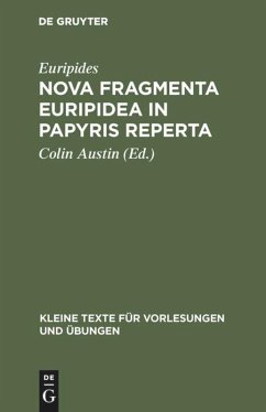 Nova fragmenta Euripidea in papyris reperta - Euripides