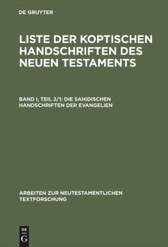 Die sahidischen Handschriften der Evangelien