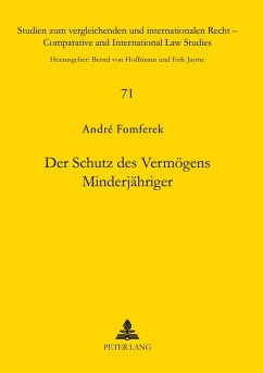 Cover Der Schutz des Vermögens Minderjähriger