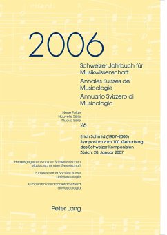Schweizer Jahrbuch für Musikwissenschaft- Annales Suisses de Musicologie- Annuario Svizzero di Musicologia