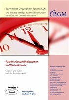 Cover Patient Gesundheitswesen im Wartezimer - Chancen und Risiken nach der Bundestagswahl