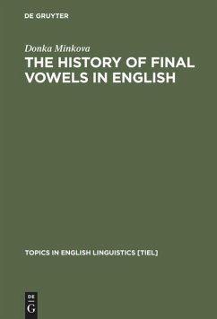 The History of Final Vowels in English - Minkova, Donka