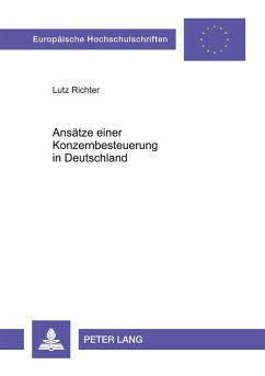Cover Ansätze einer Konzernbesteuerung in Deutschland