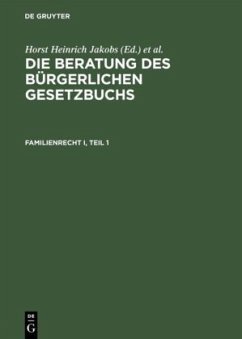 Familienrecht I - Schubert, Werner;Jakobs, Horst H.