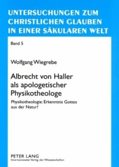 Cover Albrecht von Haller als apologetischer Physikotheologe