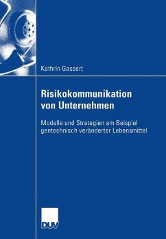 Risikokommunikation von Unternehmen - Gassert, Kathrin