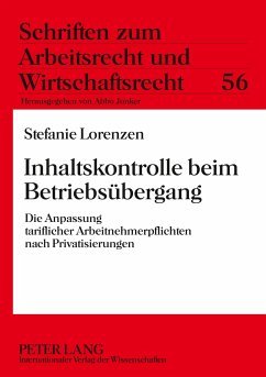 Inhaltskontrolle beim Betriebsübergang - Lorenzen, Stefanie