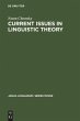 Current Issues in Linguistic Theory - Bild 1