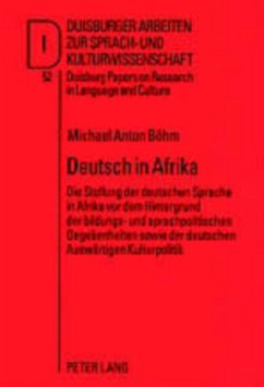 Deutsch in Afrika - Böhm, Michael Anton