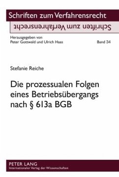 Die prozessualen Folgen eines Betriebsübergangs nach § 613a BGB - Reiche, Stefanie