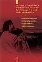 Internationales Jahrbuch des Deutschen Idealismus / International Yearbook of German Idealism