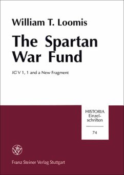 Cover The Spartan War Fund. IG V 1,1 and a New Fragment